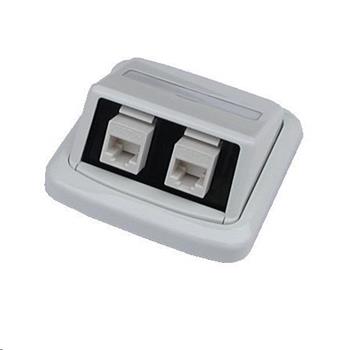 ABB Tango Datová zásuvka CAT6 2xRJ45 pod omítku, bílá