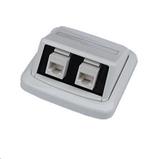 ABB Tango Datová zásuvka CAT6 2xRJ45 pod omítku, bílá