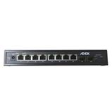 ADEX AD1000-8GPDM-2FM Reversní PoE Switch 8x Gbit Port, 2xSFP, Web Managed, Metal
