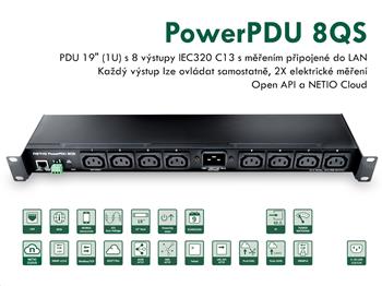 Chytré zásuvky NETIO PowerPDU 8QS
