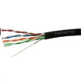 DATACOM UTP drát CAT5E PE, venkovní, černý