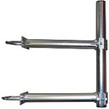 Držák antény 41/40cm STA, (na stožár 25-89mm) pár s trubkou 48/2mm, zinek Galva