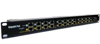 Gigabitový stíněný 12-portový pasivní PoE panel