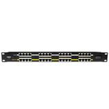 Gigabitový stíněný 16-portový pasivní PoE panel