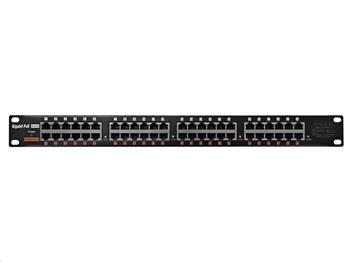 Gigabitový stíněný 24-portový pasivní PoE panel