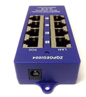 Gigabitový stíněný 4-portový pasivní PoE panel