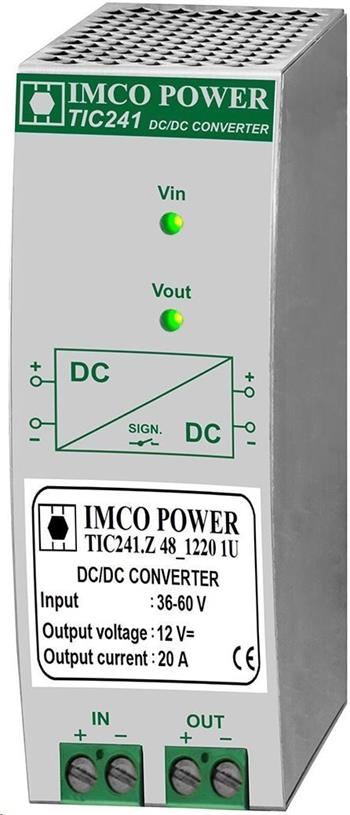 IMCO POWER TIC241.H 48_2406 měnič, 48V DC/24V DC, 150W