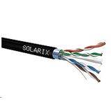 Instalační kabel Solarix CAT6 FTP PE Fca, venkovní, černý