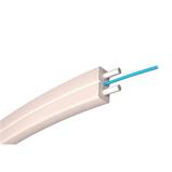 Kabel optický FLAT DROP, 1vl., 9/125, 2x3 mm, G.657B3, LSOH, bílý plášť
