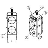 Kabelová příchytka FIMO sRF E 2x9 (2x8-9mm)
