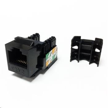 Keystone RJ-45, UTP, Cat.6, černý