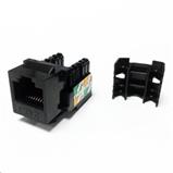 Keystone RJ-45, UTP, Cat.6, černý