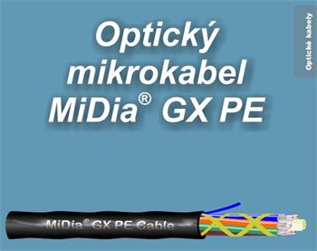 LT MiDia GX 48 vl. AW+, 4x12 vl./trub., OD 5,8 mm (6 el.), HDPE plášť