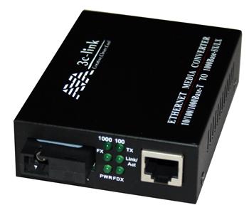 Media konvertor / převodník 3C-Link 3C-DU-1000-13-10, 1,25 Gbps, SM, SC dupl., 20km, 1310nm