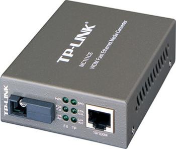 Media konvertor / převodník TP-LINK, WDM, MC111CS, 100 Mbps, SM, SC, 20km, 1550nm