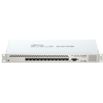 MikroTik CCR1016-12G, 12x GB LAN, Level6, RM1U, LCD, PSU