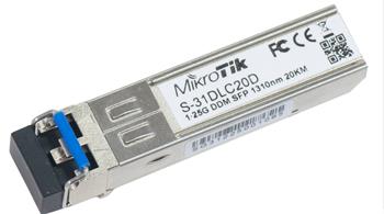 MikroTik optický modul S-31DLC20D, SM, 20km, 1.25G, 1310nm
