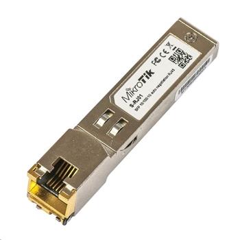 MikroTik SFP 10/100/1000M metalický modul S-RJ01, RJ-45, 100m, 1.25Gbps