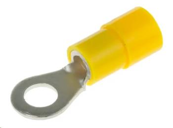 Oko kabelové 4-6mm2, otvor M6, izolované, žluté, PVC