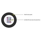 Optický kabel, Blown Cable, 8vl., 9/125, LFP, 2,8mm, CLT