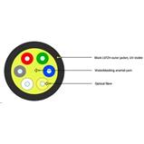 Optický kabel, J/A-(ZN)H, FTTx DROP, 4vl., 9/125, G657A, 3mm, LSOH