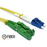 Optický patchcord, 9/125,E2000/APC-LC/PC, SM, duplex, 1m