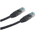 Patch cord UTP CAT5E 0.25m černý