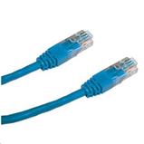 Patch cord UTP CAT5E 0.5m modrý