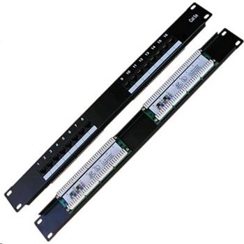 Patchpanel 19", CAT5e, STP, 16x RJ45, 1U