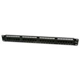 Patchpanel 19", CAT5e, UTP, 24x RJ45, 1U, osazený