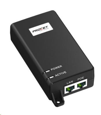 PROCET PT-PSE104GB-60-10 v2, 10Gbps PoE zdroj, 55V/1A, 60W