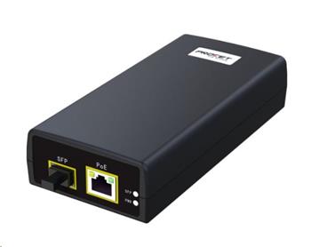 PROCET PT-PSE110G-S, Gigabitový optický PoE konvertor s aktivní, 30W