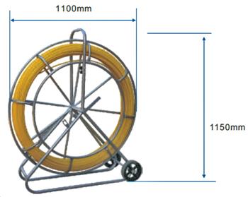 Protahovací pero sklolaminátové ve stojanu 9 mm - 200 m
