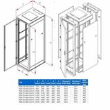RACK Triton , 19", 15U, 600x600mm, stojanový - RZA-15-A66-XAX-A1