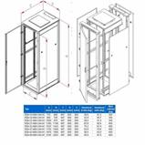 RACK Triton , 19", 15U, 600x800mm, stojanový - RZA-15-A68-XAX-A1