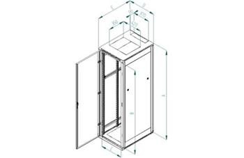 RACK Triton , 19", 18U, 600x1000mm, stojanový - RMA-18-A61-CAX-A1