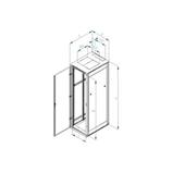 RACK Triton , 19", 18U, 600x1000mm, stojanový - RMA-18-A61-CAX-A1