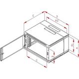 RACK Triton , 19", 18U, 600x500mm, nástěnný - RBA-18-AD5-CAX-A1