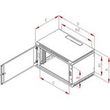 RACK Triton , 19", 18U, 600x600mm, nástěnný