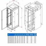 RACK Triton , 19", 42U, 600x800mm, stojanový - RZA-42-A68-XAX-A1