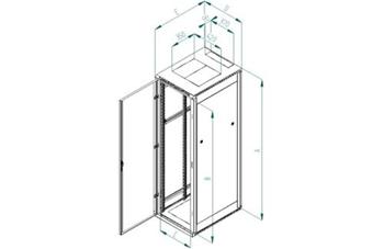 RACK Triton , 19", 42U, 600x900mm, stojanový - RMA-42-A69-CAX-A1