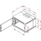 RACK Triton , 19", 4U, 600x500mm, nástěnný - RBA-04-AD5-CAX-A1