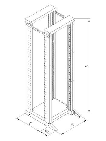 RACK Triton , 19", stojan 37U, 600x600mm