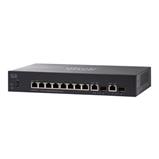 Repasované: Cisco SG350-10, 8x Gigabit + 2x SFP Switch