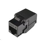 Samořezný keystone Solarix CAT6 UTP RJ45, černý