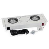 Ventilační jednotka Triton 19“ pro nástěnné rozvaděče, 2 ventilátory